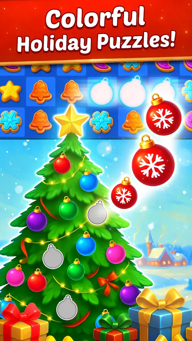 Christmas Cookie: Match 3 Game gameplay screen
