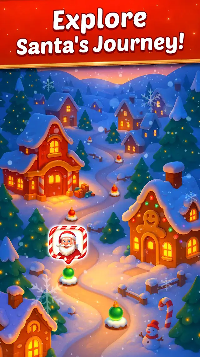 Christmas Cookie: Match 3 Game second screen from Google Play