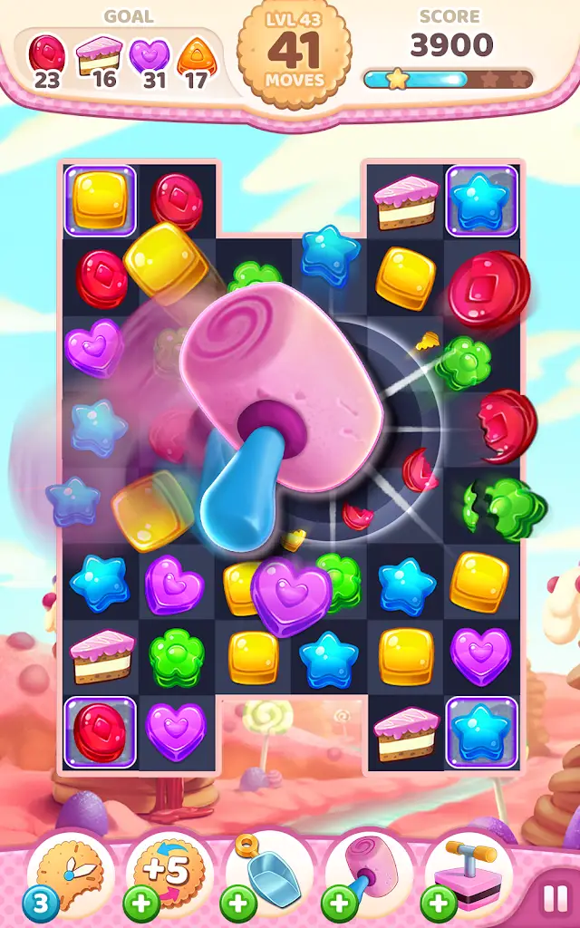 Cookie Rush Match 3 second screen from Google Play