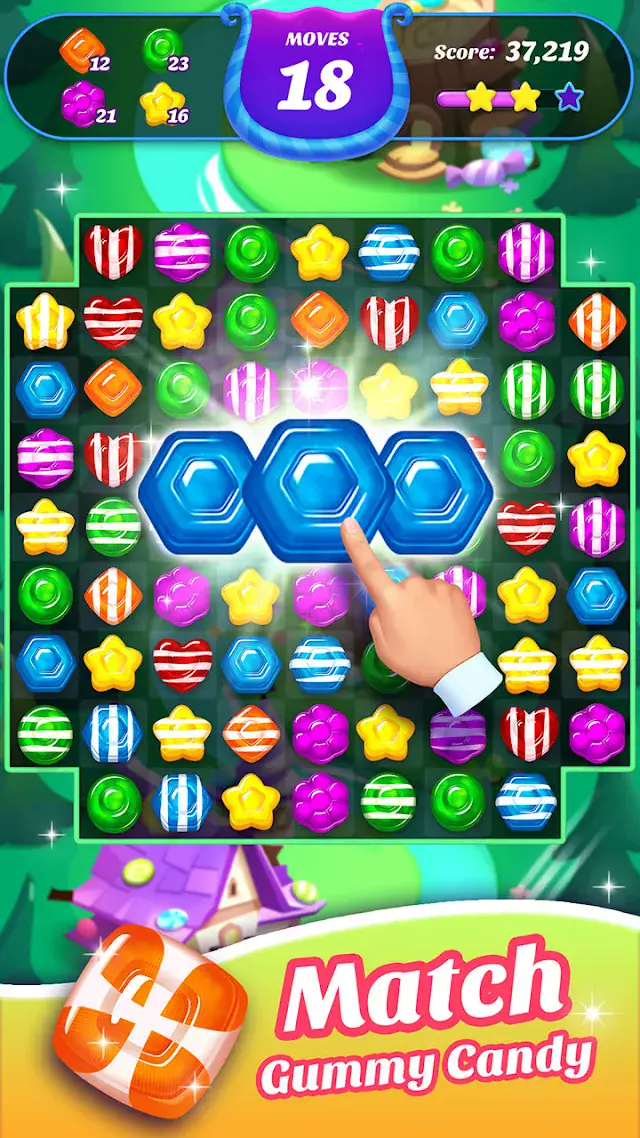 Gummy Candy Blast-Fun Match 3 second screen from Google Play